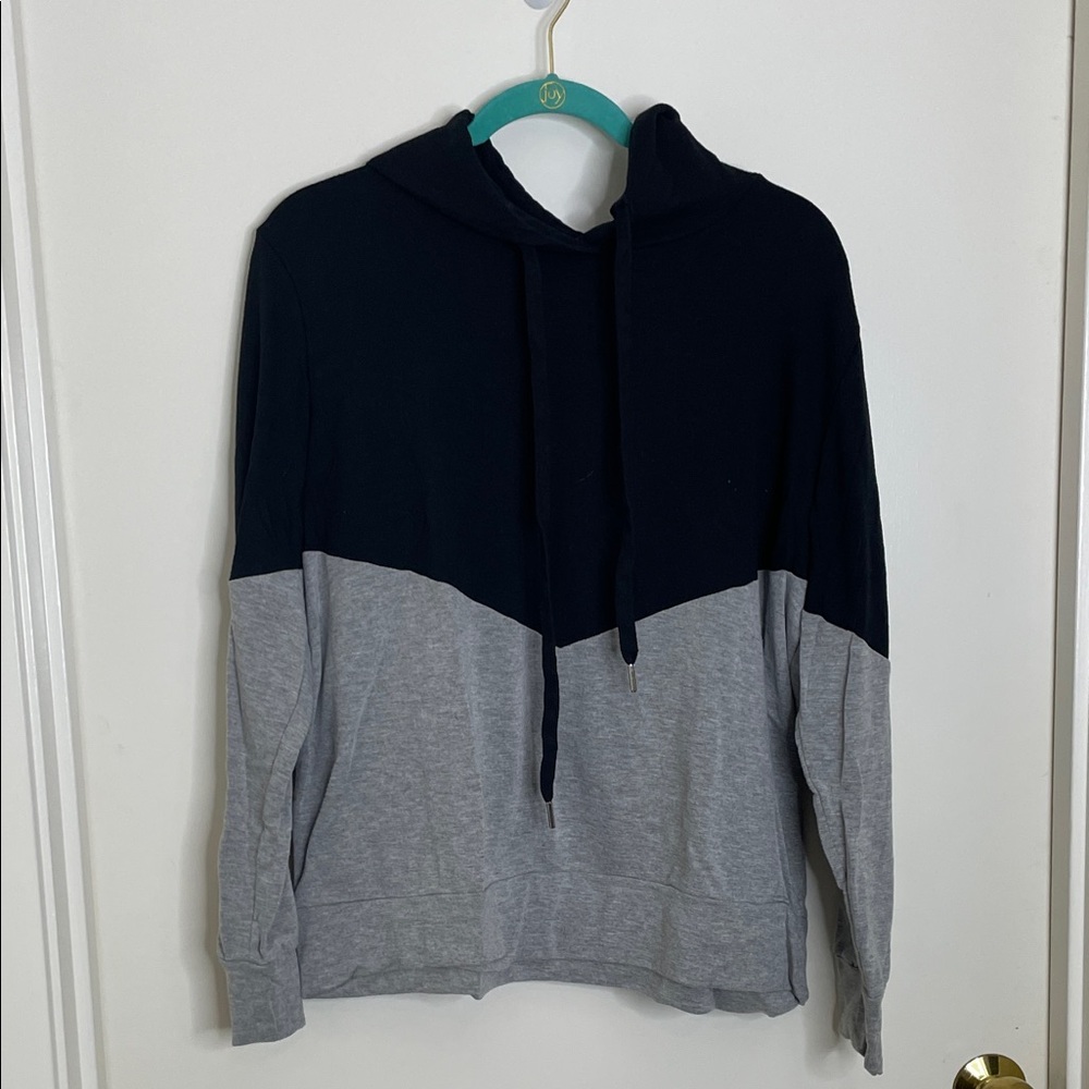 Kaileigh Black and Gray Women's Hoodie